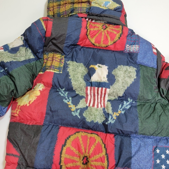 Polo ralph lauren men puffer jacket American flag NWT - Picture 9 of 11